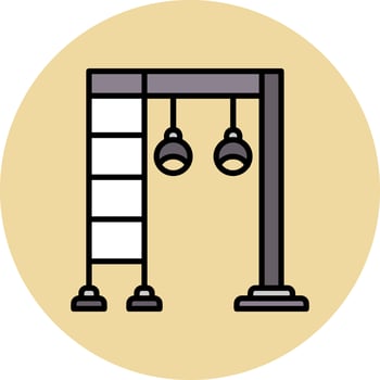 Gym Bars Vector Icon