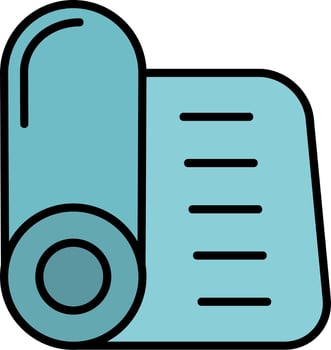 Yoga Mat Vector Icon