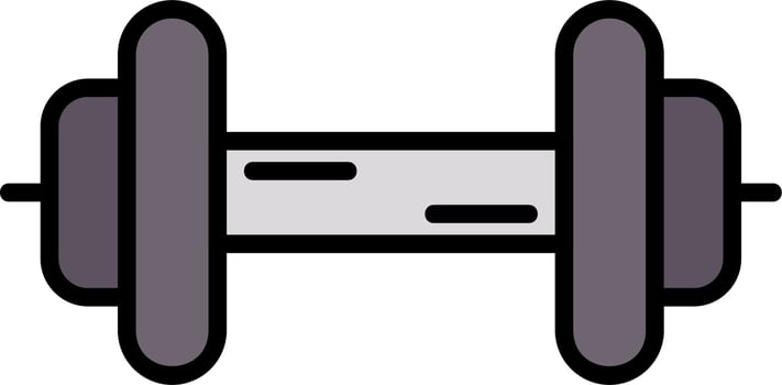 Barbell Vector Icon
