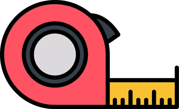 Measuring tape Vector Icon