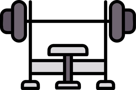 Bench press Vector Icon