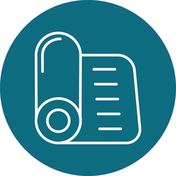Yoga Mat Vector Icon
