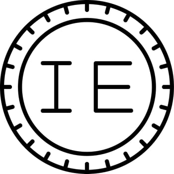 Ireland Dial code Vector Icon