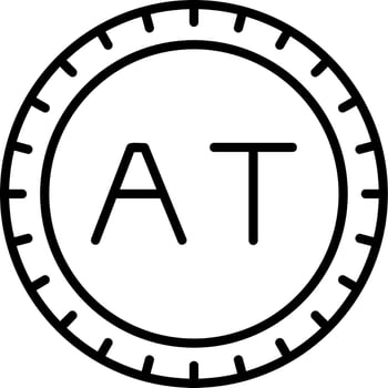 Austria Dial code Vector Icon