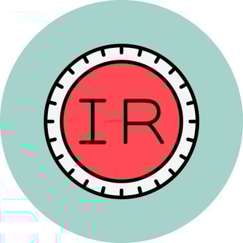 Iraq Dial code Vector Icon