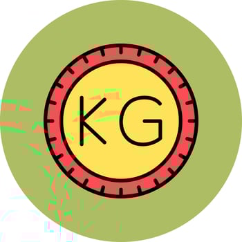 Kyrgyzstan Dial code Vector Icon