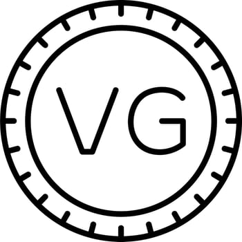 British Virgin Islands Dial code Vector Icon
