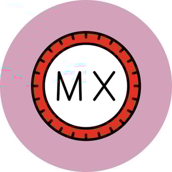 Mexico Dial code Vector Icon