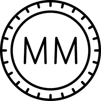 Myanmar Country code top-level domain Vector Icon