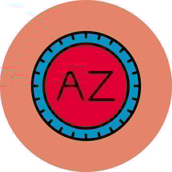 Azerbaijan Dial code Vector Icon