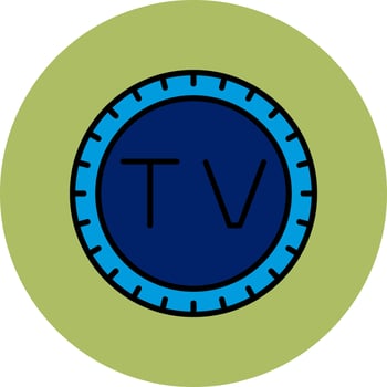 Tuvalu Dial code Vector Icon