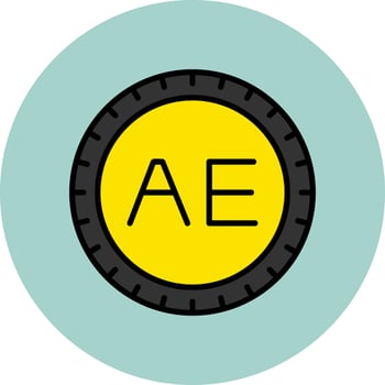 United Arab Emirates Dial code Vector Icon