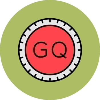 Equatorial Guinea Dial code Vector Icon