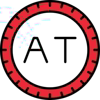 Austria Dial code Vector Icon