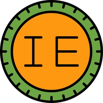 Ireland Dial code Vector Icon