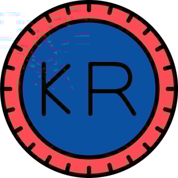 South Korea Dial code Vector Icon