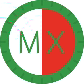 Mexico Dial code Vector Icon