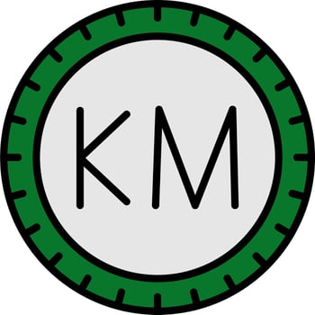 Comoros Dial code Vector Icon