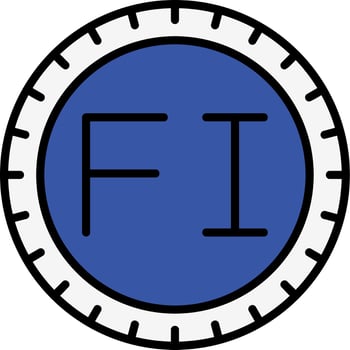 Finland Dial code Vector Icon