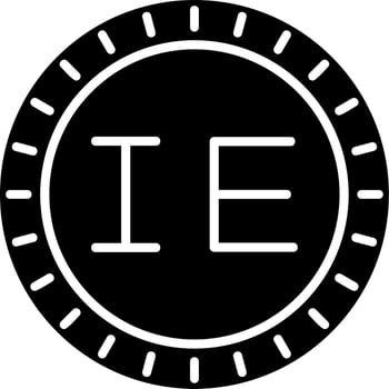Ireland Dial code Vector Icon