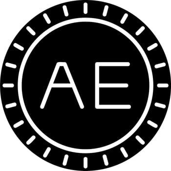 United Arab Emirates Dial code Vector Icon