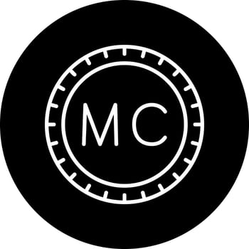 Monaco Dial code Vector Icon