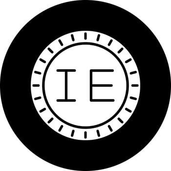 Ireland Dial code Vector Icon