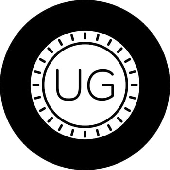 Uganda Dial code Vector Icon