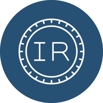 Iran Dial code Vector Icon