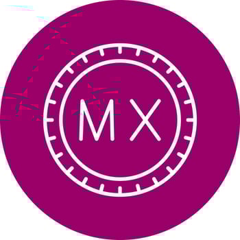 Mexico Dial code Vector Icon