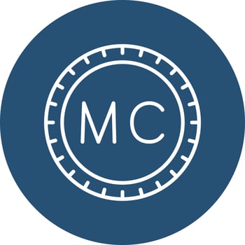 Monaco Dial code Vector Icon