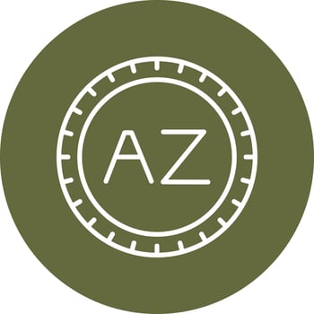 Azerbaijan Dial code Vector Icon