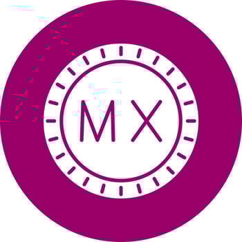 Mexico Dial code Vector Icon