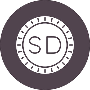 Sudan Dial code Vector Icon