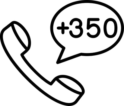 Gibraltar Dial code Vector Icon
