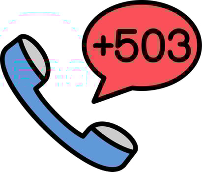 El Salvador Dial code Vector Icon