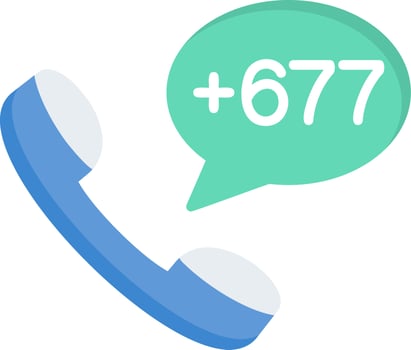 Solomon Islands Dial code Vector Icon