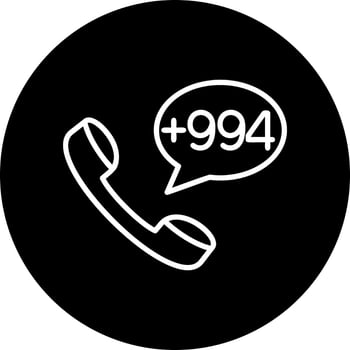 Azerbaijan Dial code Vector Icon
