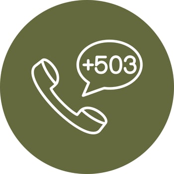 El Salvador Dial code Vector Icon