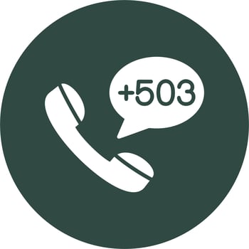 El Salvador Dial code Vector Icon
