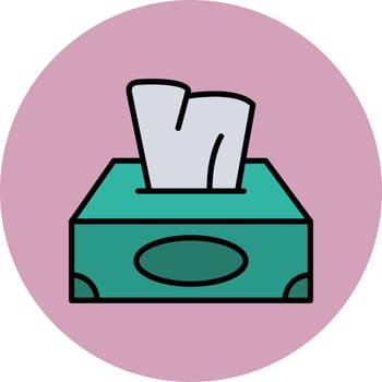 Tissue Box Vector Icon