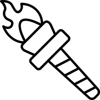 Torch Vector Icon