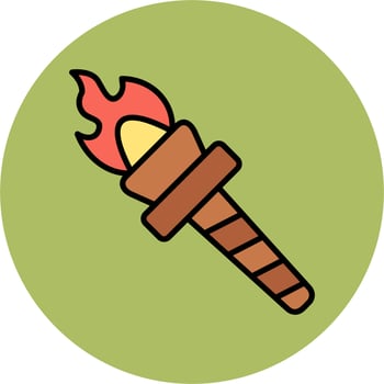 Torch Vector Icon