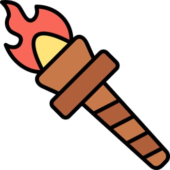 Torch Vector Icon