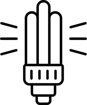 Fluorescent Light Vector Icon