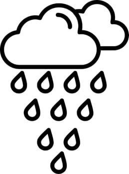 Rain Vector Icon
