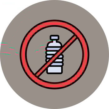 No Plastic Vector Icon
