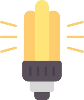 Fluorescent Light Vector Icon