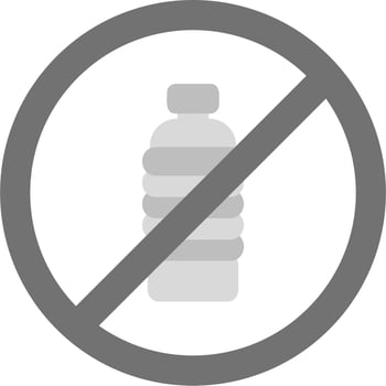 No Plastic Vector Icon