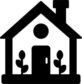 Green House Vector Icon
